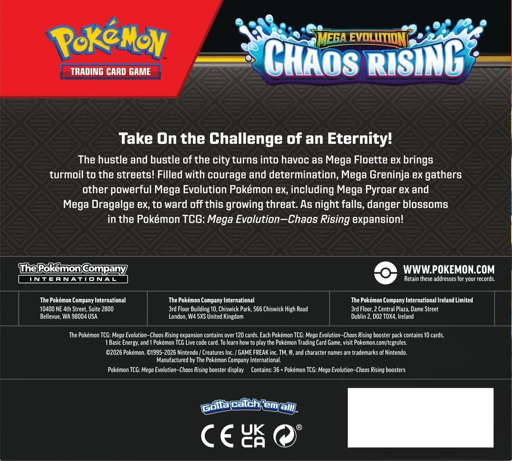 Pokemon ME04 Chaos Rising Booster Box