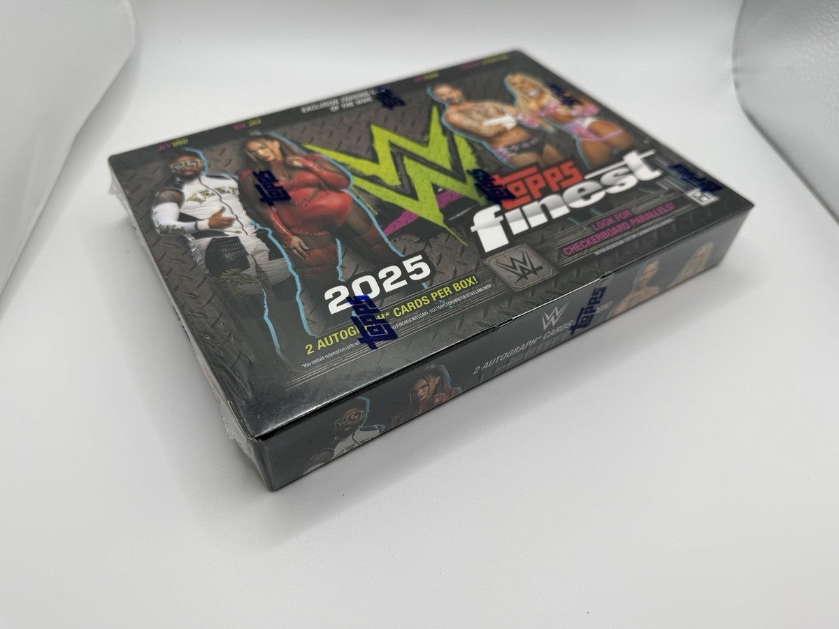 2025 TOPPS FINEST WWE HOBBY BOX (2 AUTOS) Wrestling Brand New Factory Sealed