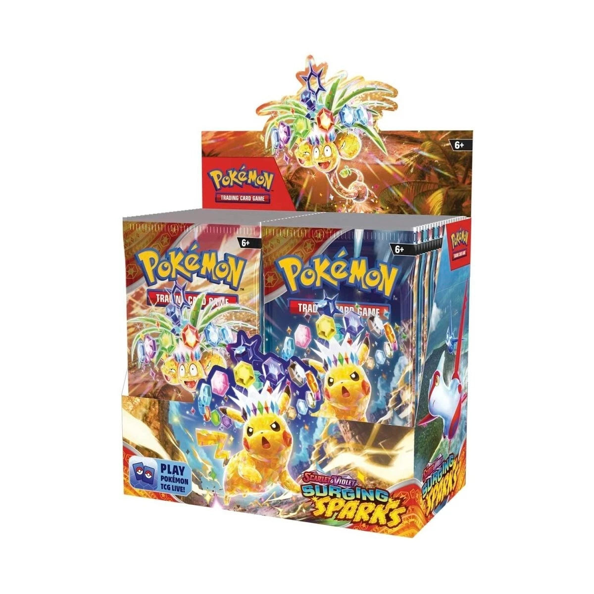 Pokemon TCG: Surging Sparks Scarlet & Violet Factory Sealed Booster Box SV08