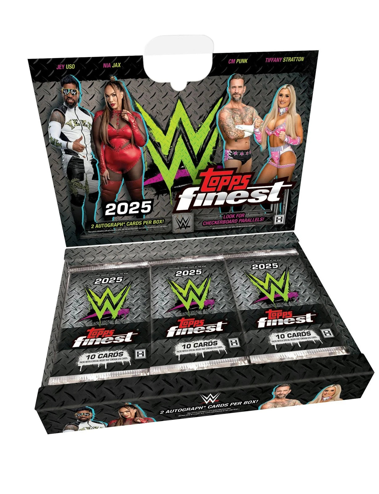 2025 TOPPS FINEST WWE HOBBY BOX (2 AUTOS) Wrestling Brand New Factory Sealed